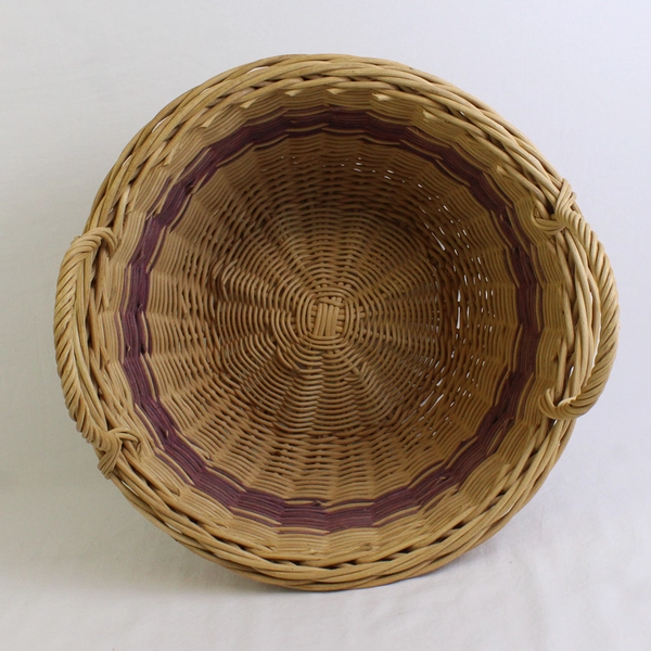 Vintage Handmade Basket With Handles 1984