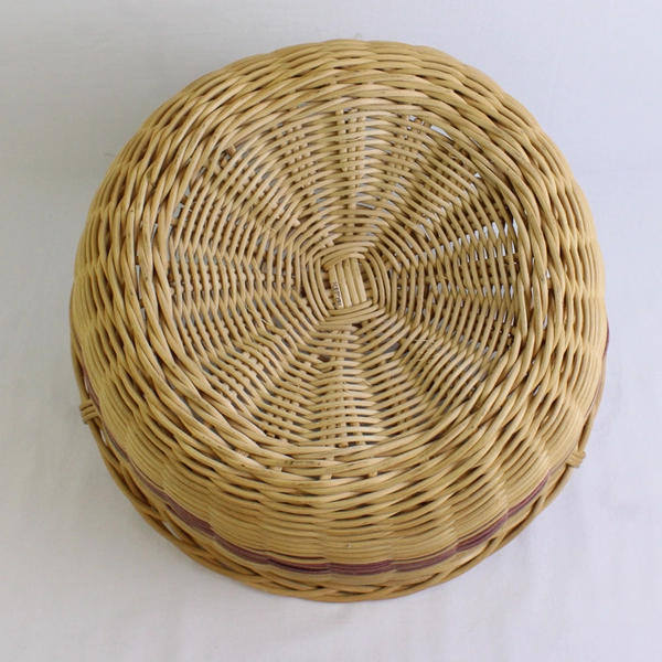 Vintage Handmade Basket With Handles 1984