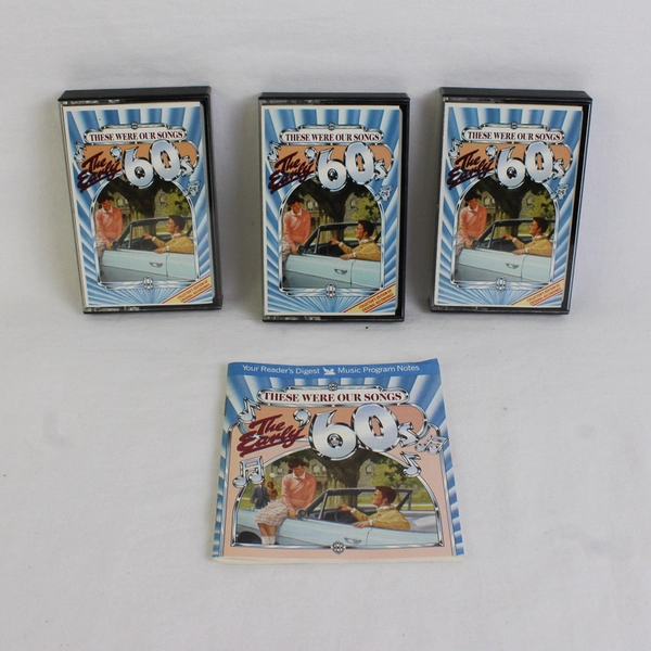 Lot of 3 The Early '60's Cassette Tapes with Booklet Readers' Digest
