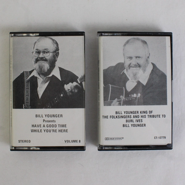 Lot of 2 Bill Younger Cassette Tapes, King Of The Folksingers Burl Ives Tribute