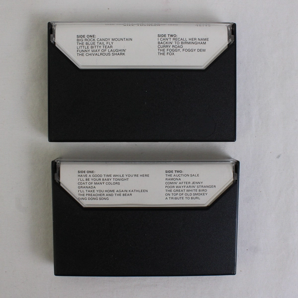 Lot of 2 Bill Younger Cassette Tapes, King Of The Folksingers Burl Ives Tribute