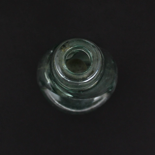 Antique Wm Edmondson Swinton Codd Neck Bottle Green Tinted Glass