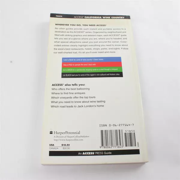 Northern California Wine Country 3rd Ed. Paperback Travel Guide 