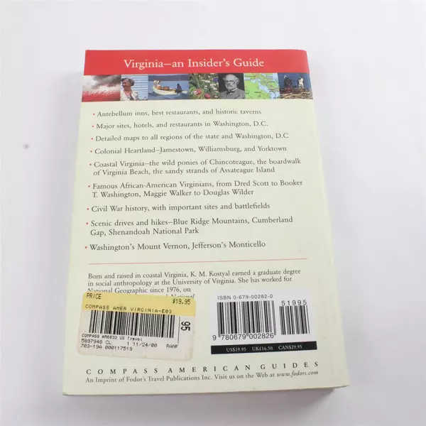 Compass American Guides: Virginia Full-Color Travel Guide Paperback