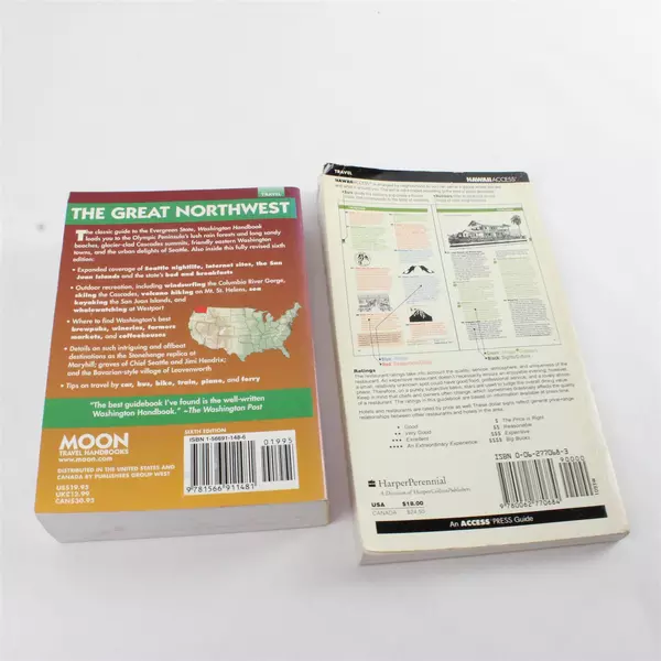 Lot of 2 Travel Books Washington Handbook & Hawaii Access