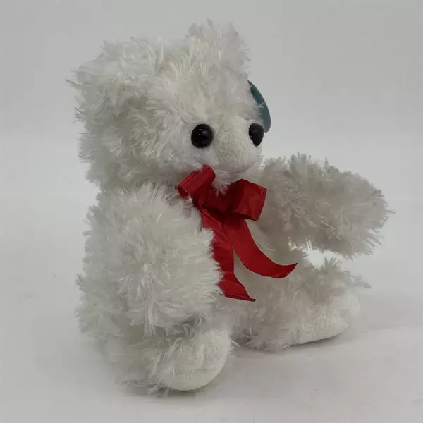 1992 MJC Purr-Fection  White Teddy Bear Stuffed Animal 8.5 " NWT