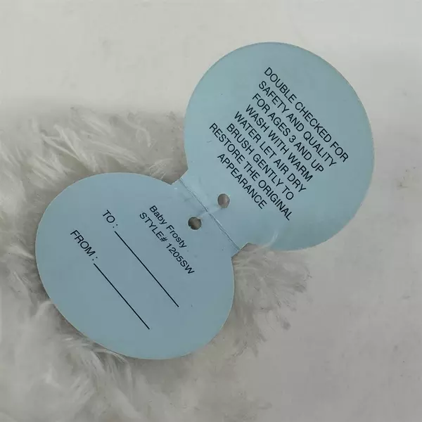 1992 MJC Purr-Fection  White Teddy Bear Stuffed Animal 8.5 " NWT