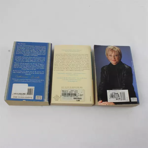 Lot of 3 Paperback Books: Nightingale, Legacy Blowout & The Cradle Will Fall