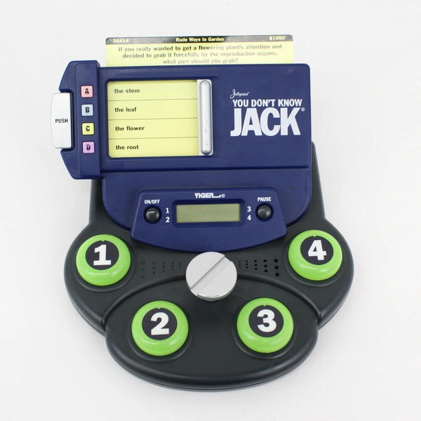 1998 Tiger Electronics Jellyvision You Don't Know Jack Talking Tabletop Game 