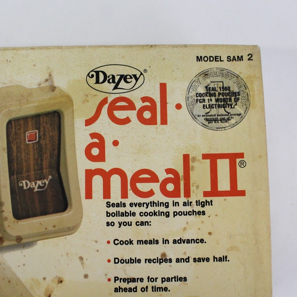 Vintage Dazey Seal A Meal II Food Sealer Model SAM-2 w/ Box