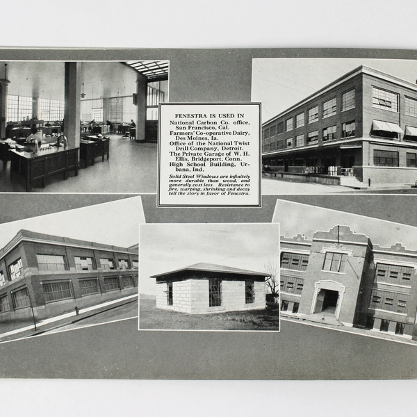 Fenestra Pictures Detroit Steel Products Company Pamphlet WWI 1920s Illustrated