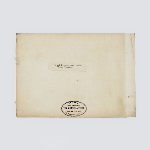 Central High School Minneapolis Minnesota Auditorium Photo Circa 1920