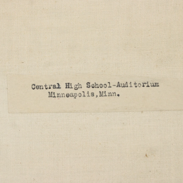 Central High School Minneapolis Minnesota Auditorium Photo Circa 1920