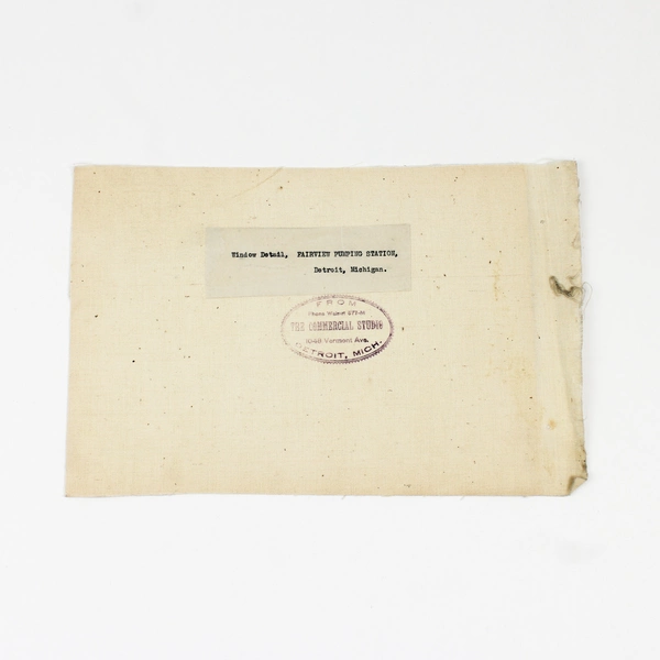 Window Detail Fairview Pumping Station Detroit Michigan Photo Circa 1920