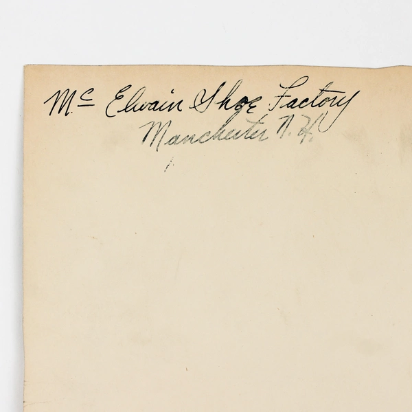 McElwain Shoe Company Factory Manchester New Hampshire Interior Photo 1913