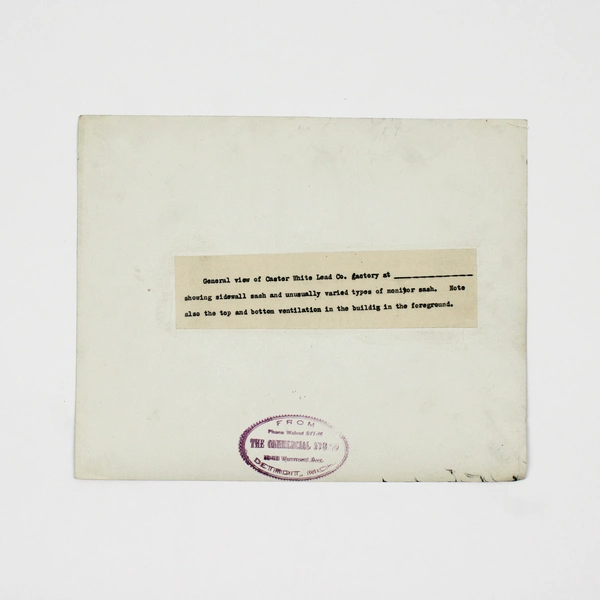 Carter White Lead Company Factory Photo 1910s Chicago Omaha