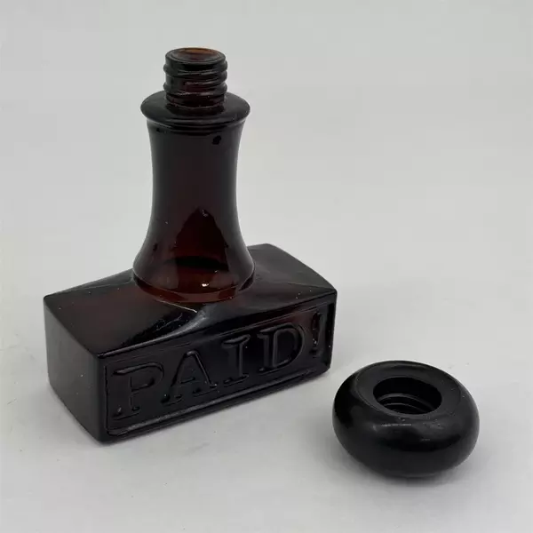 1970s Vintage Avon Stylish Paid Stamp Glass Perfume Cologne Decanter Bottle