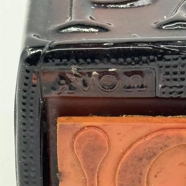 1970s Vintage Avon Stylish Paid Stamp Glass Perfume Cologne Decanter Bottle