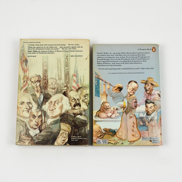 Lot of 2 Paul F Boller Jr Presidential Anecdotes & Presidential Campaigns PB