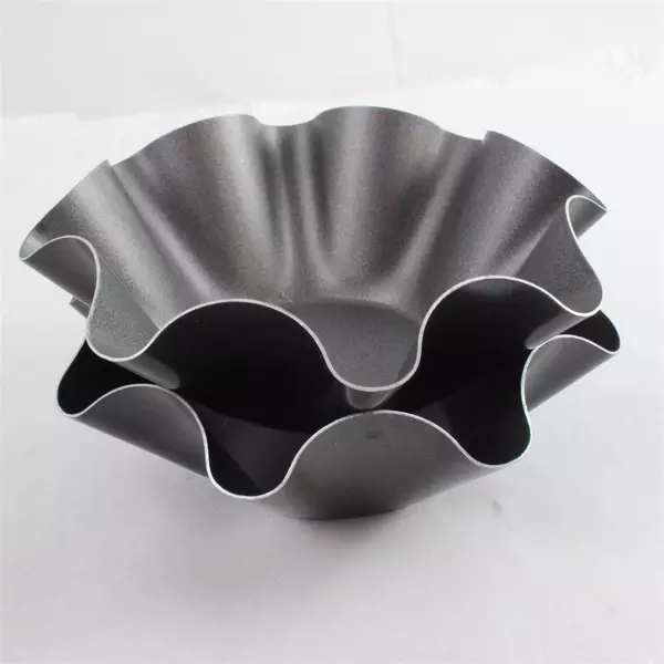 Set of 2 6.5" Nonstick Carbon Steel Taco Shell Bowls Stackable