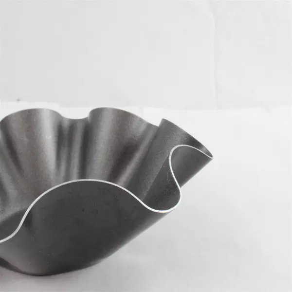 Set of 2 6.5" Nonstick Carbon Steel Taco Shell Bowls Stackable