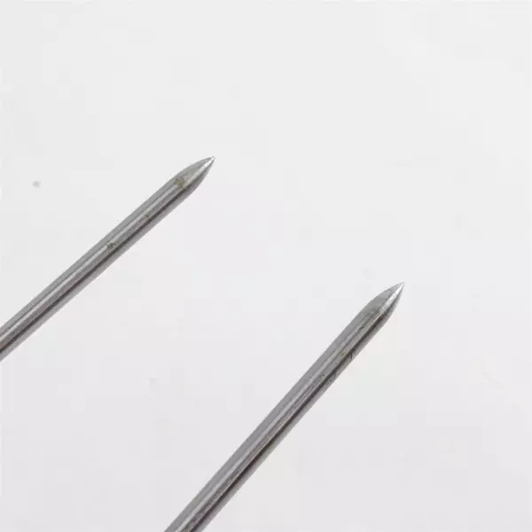 Vintage Chrome Carving Fork Skewer 9" Steel Prongs Turkey Roast