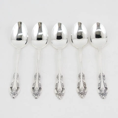Set of 5 Oneida Community BRAHMS Stainless Teaspoons