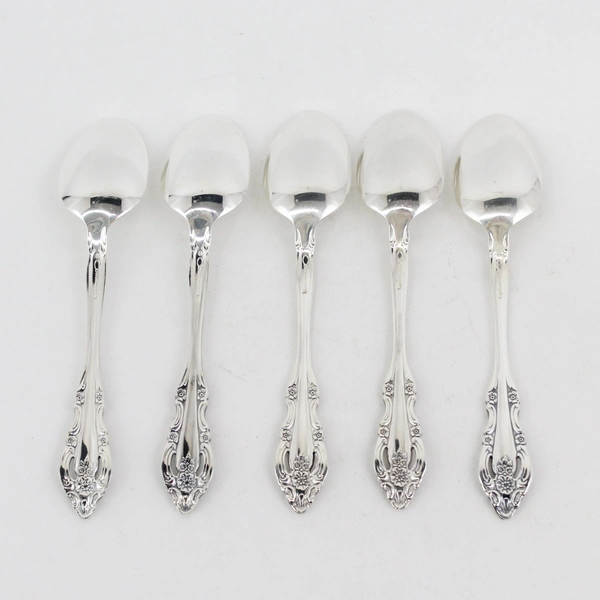 Set of 5 Oneida Community BRAHMS Stainless Teaspoons