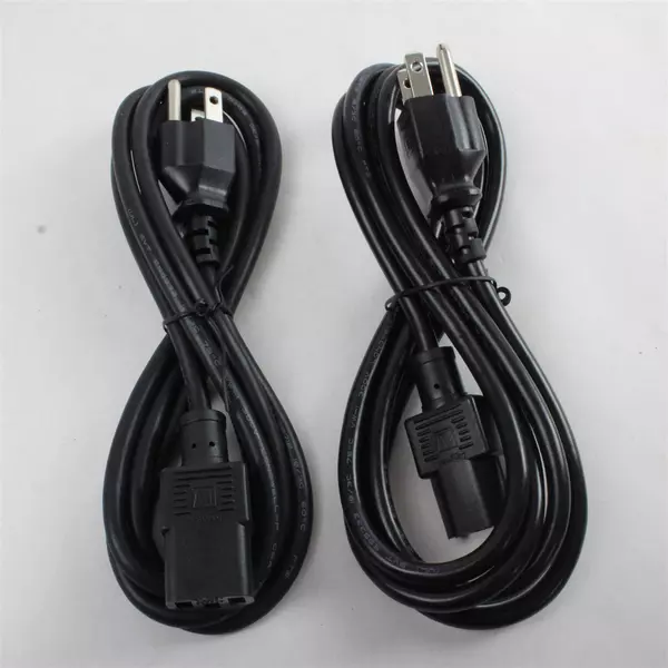 Set of 2 SVT E55333 75° 300V VW-1 Power Cords Electronic Components