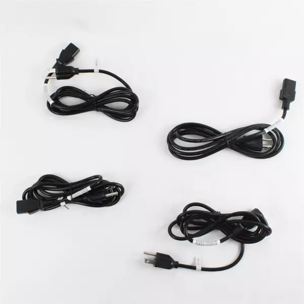 Set of 4 5ft 5-15P to C13 Power Cords 18AWG SVT 10A/125V Black