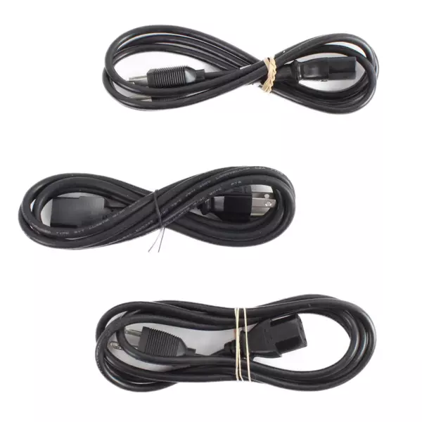 Lot of 3 2-10A 125V Cables 1-E55333 75°C 300V Used Untested