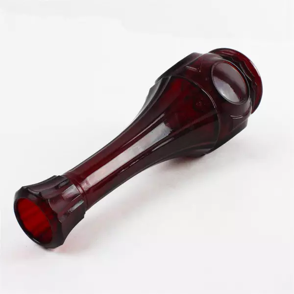Wheaton Ruby Red Glass Bud Vase 9.25" Bullseye Gothic Vintage Romantic