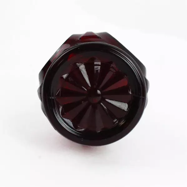 Wheaton Ruby Red Glass Bud Vase 9.25" Bullseye Gothic Vintage Romantic