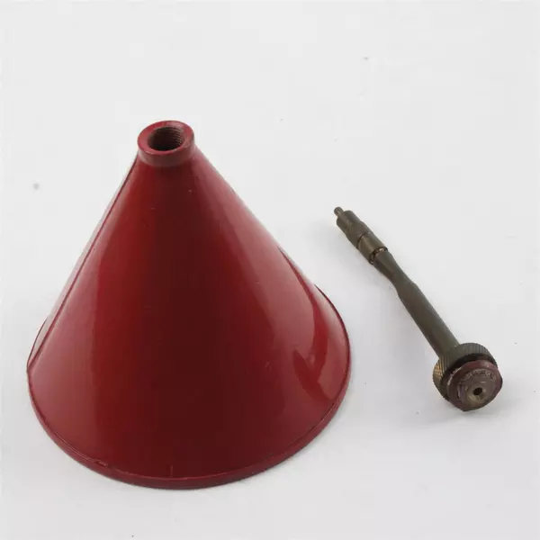 Vintage Valvespout Oil Dispenser Metal Spout Cap 6.5" Tall Collectible