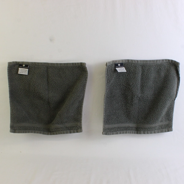 Lot Of 2 Hotel Collection Dark Gray Wash Cloth Towels 100% Cotton 12" x 11.5"