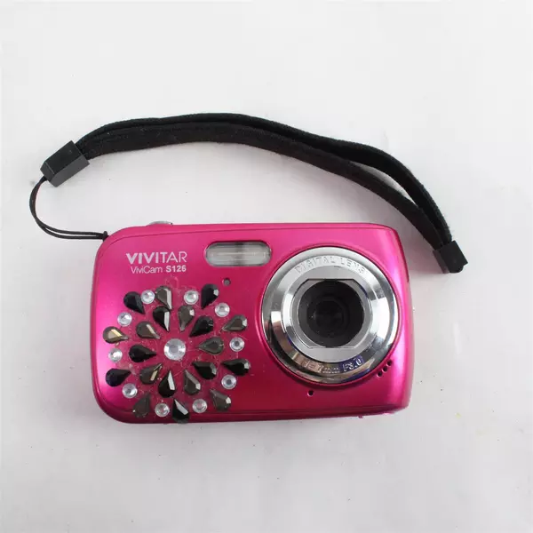 Vivitar ViviCam S126 Digital Camera Bedazzled Untested