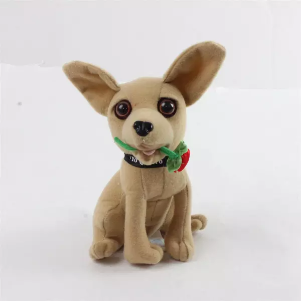 Yo Quiero Taco Bell Chihuahua Dog with Rose Plush Toy Vintage