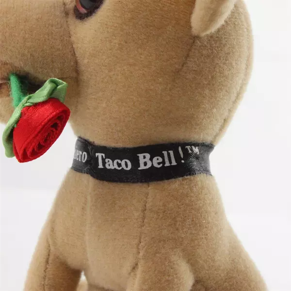 Yo Quiero Taco Bell Chihuahua Dog with Rose Plush Toy Vintage