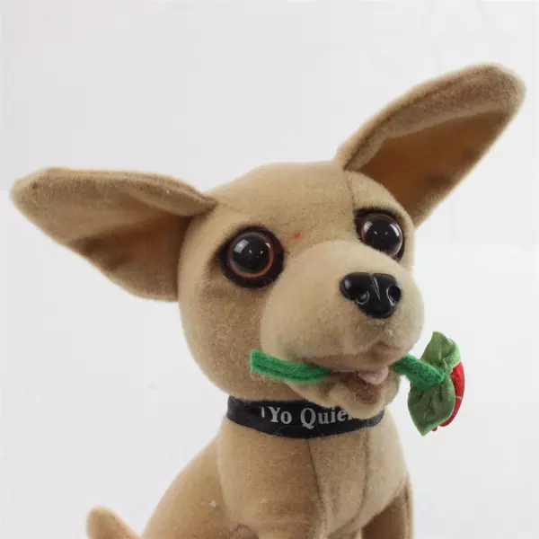 Yo Quiero Taco Bell Chihuahua Dog with Rose Plush Toy Vintage