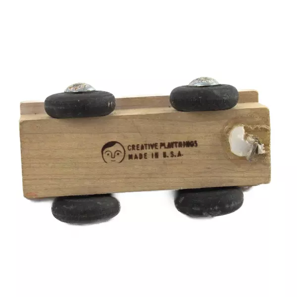 Wooden Train Set with 4 Cars Vintage Wooden Toy Repairable Parts