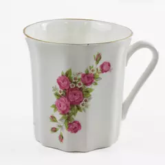Fine Bone China Teacup Pink Rose Gold Trim Vintage Small Cup 3.5"