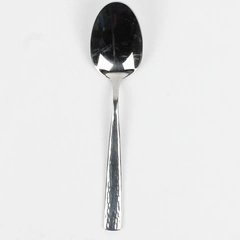 Oliver Gleam by Mikasa Soup Spoon (Tablespoon) Stainless Steel Glossy Hammered