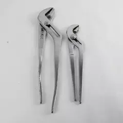 Lot of 2 13in Groove Joint Pliers Adjustable Water Pump Pliers Used