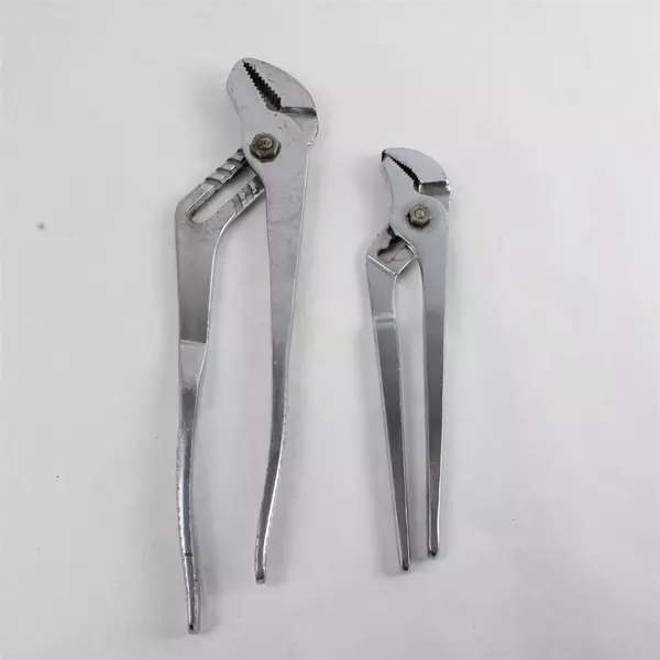 Lot of 2 13in Groove Joint Pliers Adjustable Water Pump Pliers Used
