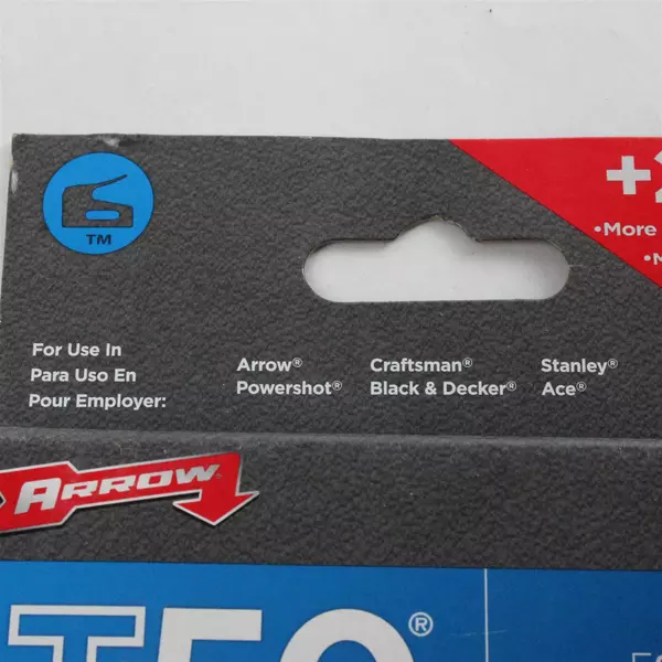ARROW T50 3/8" Staples 1250 Pack Genuine #506 4479184 
