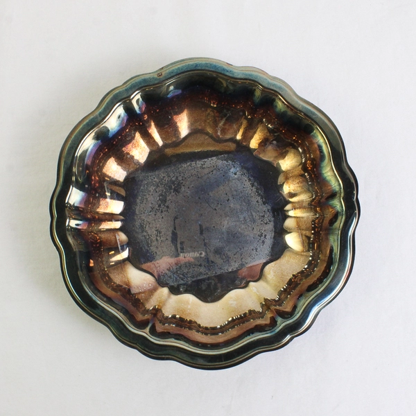 Vintage Wm. A. Rogers Silverplate Scalloped Edge Candy Dish 5.5"