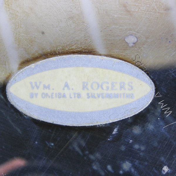 Vintage Wm. A. Rogers Silverplate Scalloped Edge Candy Dish 5.5"