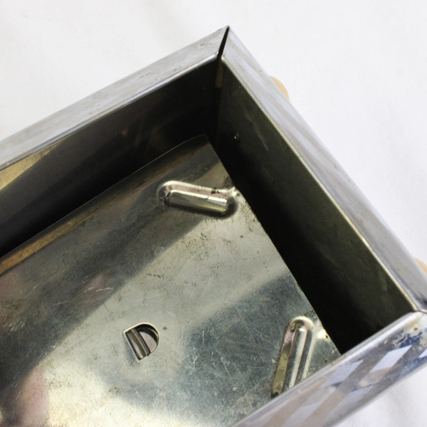 Vintage Dripcut Starline Diner Napkin Holder Dispenser Silver-Tone FLAWED