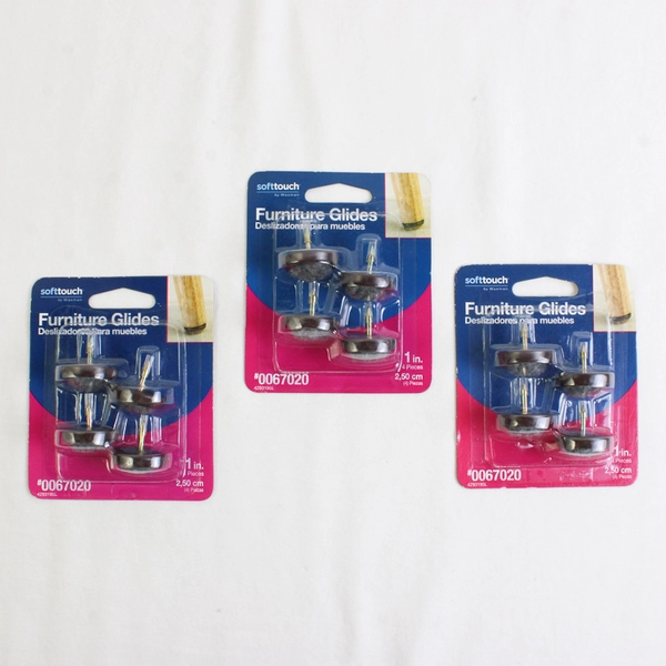 NIP 3 Packs of 4 SoftTouch by Waxman Furniture Glides