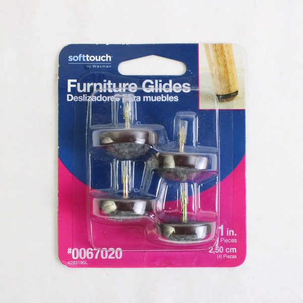 NIP 3 Packs of 4 SoftTouch by Waxman Furniture Glides